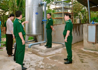 Long An: Khánh thành công trình nước ngọt vùng biên