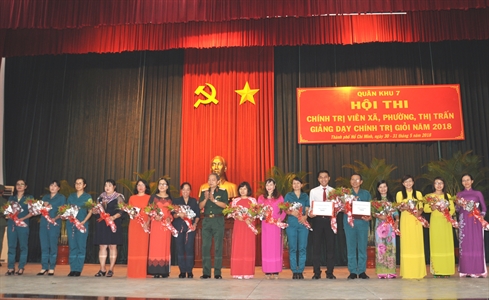 Khai mạc Hội thi Chính trị viên xã, phường, thị trấn giảng dạy chính trị giỏi năm 2018