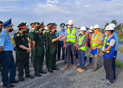 Bộ Quốc phòng kiểm tra tiến độ thực hiện dự án xử lý dioxin giai đoạn 1 tại sân bay Biên Hòa, tỉnh Đồng Nai