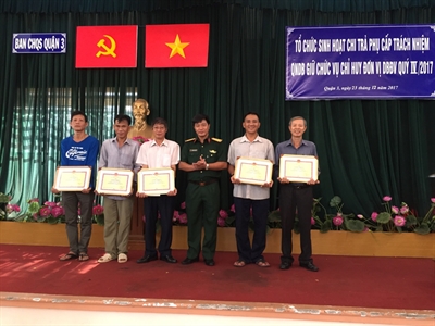 Quận 3, Thành phố Hồ Chí Minh: Sinh hoạt thường kỳ và chi trả phụ cấp cho  quân nhân dự bị và dự bị động viên