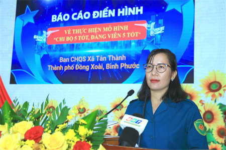 Hiệu quả mô hình “Chi bộ 5 tốt, đảng viên 5 tốt” tại Ban CHQS xã Tân Thành