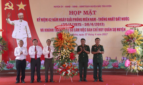 Khánh thành trụ sở làm việc của Ban Chỉ huy Quân sự huyện Bắc Tân Uyên, tỉnh Bình Dương
