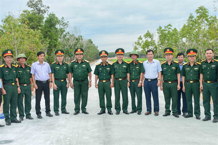 Ban Quản lý đường tuần tra biên giới nghiệm thu công trình đường tuần tra biên giới tỉnh Tây Ninh