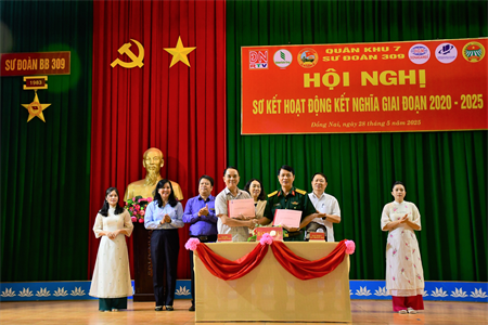 Hội nghị sơ kết hoạt động kết nghĩa giữa Sư đoàn 309 với các đơn vị