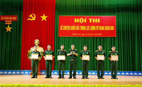 Sư đoàn 309 tổ chức Hội thi kể chuyện chiến đấu trong LLVT Quân khu 7 năm 2025
