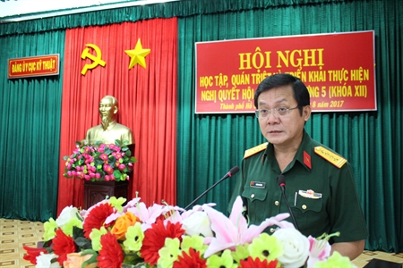Đảng ủy Cục Kỹ thuật Quân khu 7 tổ chức học tập Nghị quyết Trung ương 5 (Khóa XII)